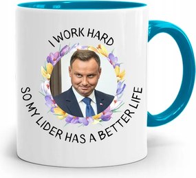 Duda András Kék Elnöki Bögre Neked, fényképes nyomattal