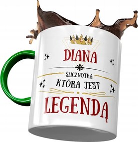 Zöld Bögre Diana Barátnőknek Ajándék Nyomtatott Fotóval