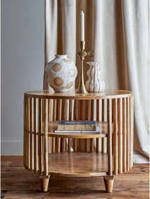 Natúr színű mangófa kerek dohányzóasztal ø 60 cm Sali – Bloomingville