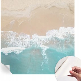 Fotótapéta Fali tapéta Hálószobába és Nappaliba Zümmögő hullámok 250x250 cm