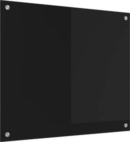 vidaXL Konyhai splashback Fekete 70 x 60 cm edzett üveg