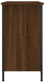 barna tölgyszínű szerelt fa TV-szekrény 100x35x65 cm