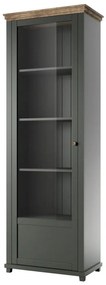 Vitrin Elvina Typ 05 (sötétzöld + lefkas tölgy) (B). Akció -16%. 1022379