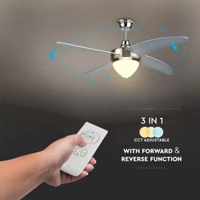 LED Mennyezeti ventilátor LED/15W/230V 3000K/4000K/6400K + távirányító