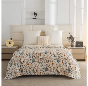 Mikroplüss pléd HERBALIS, krém színű Méret: 150 x 200 cm