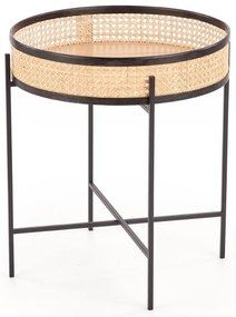 Lanipa dohányzóasztal, rattan / fekete