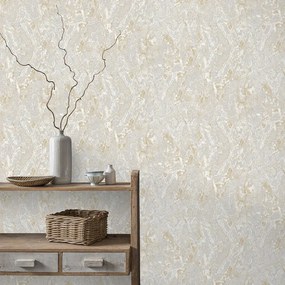Arthouse Signature 2 Marble Patina arany-szürke márvány mintás fémhatású vinyl tapéta – 296804