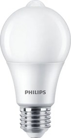 Philips A60 LED izzó E27/8W/230V, 2700K, mozgásérzékelővel
