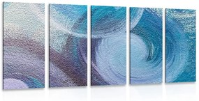 5-részes kép modern absztrakt hullámok