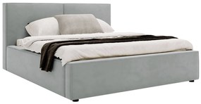 Franciaágy 160 cm Sekozzo (világosszürke) (ágyráccsal) (tárolóhellyel). 1104297