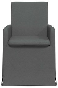 Étkező Székek 2 pcs Sötétszürke 57 x 67 x 95 cm szövet