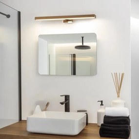 Brilagi-LED Fürdőszobai tükörmegvilágítás WOODY MIRROR LED/12W/230V IP44 tölgy/króm
