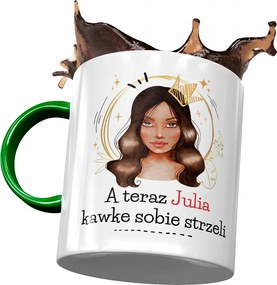 Zöld bögre Júlia Barátnő Feleség Nyomtatott Fotóval