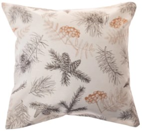 Tűlevelek vízálló karácsonyi párnahuzat, 40 x 40 cm