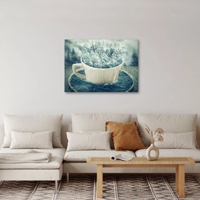 Kép - Téli világ egy bögrében (70x50 cm)