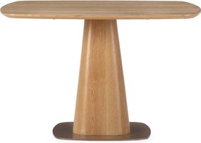 Étkezőasztal tölgyfa dekorral 120x120 cm Etel – MOME