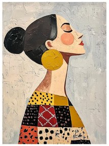 Kép kézzel festett részletekkel 70x100 cm Mae – Styler