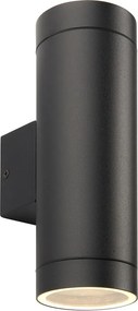 ENDON 98438 PALIN XL Modern Kültéri Fali Lámpa Átlátszó, Fekete Struktúra IP44