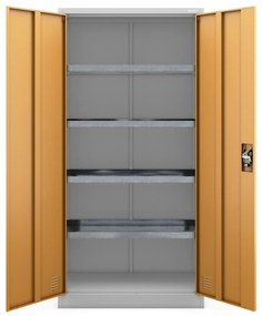 MARIA VEGYSZERSZEKRÉNY, 900 x 1850 x 400 mm, szürkéssárga