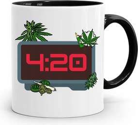 Dohányosoknak 420 Cbd Bögre Fekete Ajándék fényképes nyomtatással