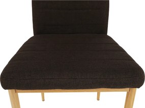 Szék, sötétbarna szövet/bükk, COLETA NOVA