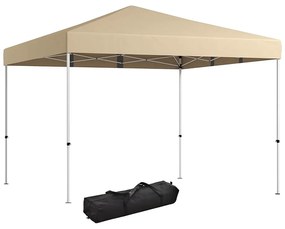 Pavilon hátfallal, zsebekkel 3x3x2,8 m, bézs
