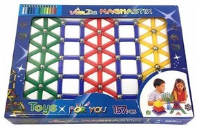 Magnastix mágneses összerakó játék 157 db-os készlet