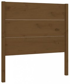 mézbarna tömör fenyőfa fejtámla 81 x 4 x 100 cm