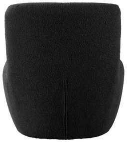 Fekete buklé fotel Ada – Leitmotiv