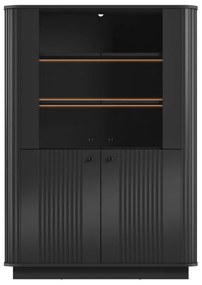 Vesper vitrin - fekete / fekete fogantyúk