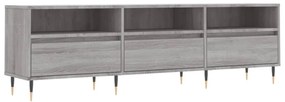 szürke sonoma színű szerelt fa TV-szekrény 150x30x44,5 cm