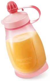 Tescoma PAPU PAPI rugalmas palack 200 ml kanállal,rózsaszín