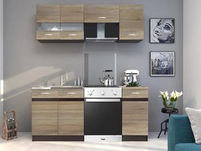 Konyha Lenna 180 cm Sonoma tölgy világos + Sonoma tölgy sötét. 787137