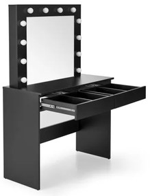 AMORIO sminkasztal, fekete
