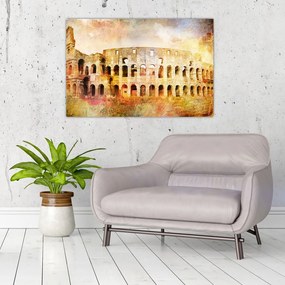 Kép - Digitális festészet, Colosseum, Róma, Olaszország (90x60 cm)