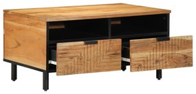 Kávéasztal 80x54x40 cm Tömör Akácfa
