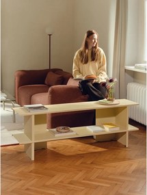 Sárga fém polcos állvány 160x57x37 cm Hes – noo.ma