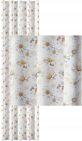 Függöny Vízálló Tavaszi Fehér Margaréta Sárkány Szalaggal Békáknak Sz.110x150