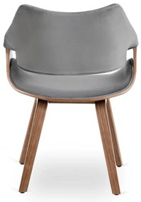 Szürke Bársony Étkezőszék. LUISE