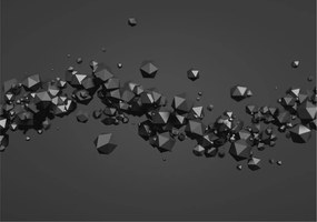 Dekoratív Fotótapéta Hálószobába Fekete tömbök 208x146 Ragasztó