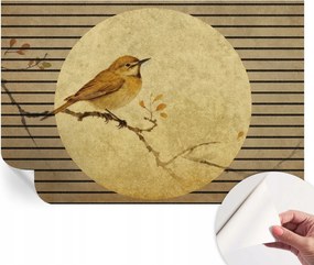 Öntapadós tapéta Divatos 3D fali ragasztó Madár harmónia 104x70 cm