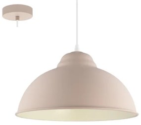 Eglo 54964 - Csillár zsinóron TRURO-P 1xE27/60W/230V rózsaszín