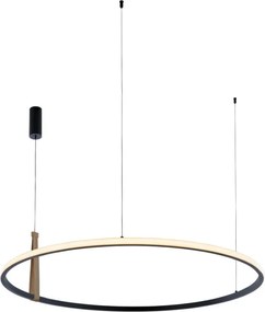 Zuma Line CLAUD 22808-WOOD Függőlámpa 1x42W/LED 3000K|4000K|6000K 1750lm IP20