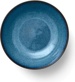 Fekete-kék kőedény szervírozó tálka 1,8 l Gastro Dark Blue/Black – Bitz