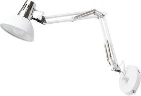 RENDL ANTE nástěnná bílá matný nikl 230V LED E27 15W
