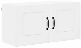 Fali konyhaszekrény Magas Fényű Fehér 80 x 31 x 40 cm Faanyag