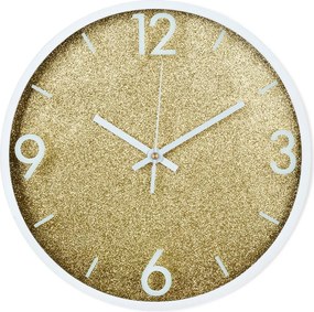 Falióra falra akasztható dekoratív divatos kerek Fehér Arany 29 cm