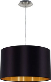 EGLO 31599 MASERLO Ernyős Függesztett Lámpa Fekete, Nikkel, Arany E27 IP20