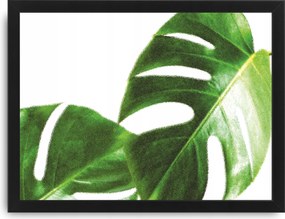 Zöld levelek kép keret A3 zöld dekoráció #44