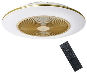 Brilagi - LED Dimmelhető lámpa ventilátorral AURA LED/38W/230V arany + távirányító